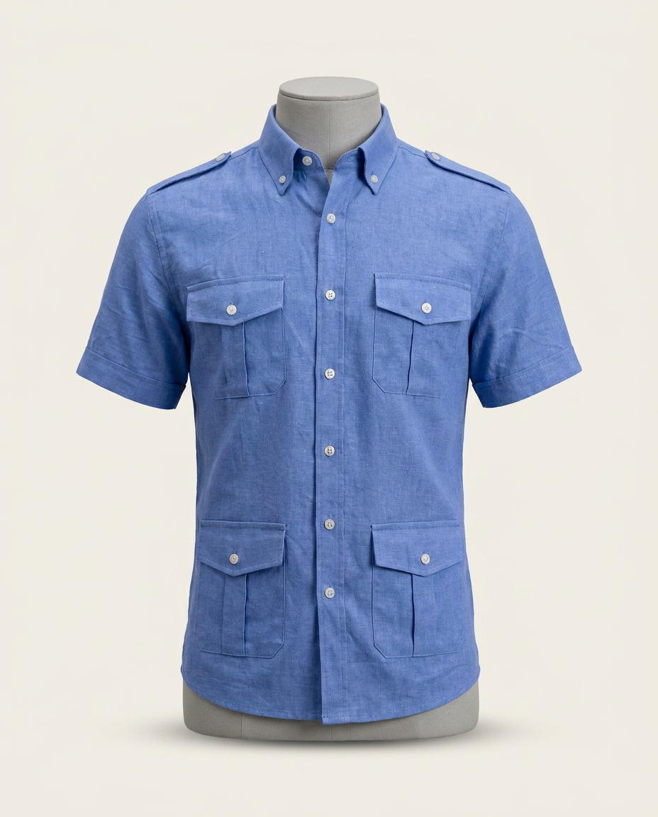 Ensemble chemise et short d'été cargo